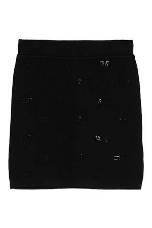 black viscose skirt ELISABETTA FRANCHI KIDS | EFGO194CFL060N000